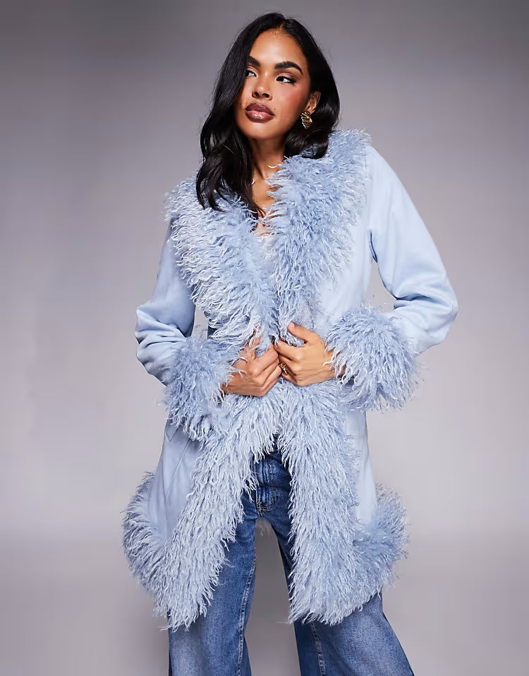 Blue Fur Coat