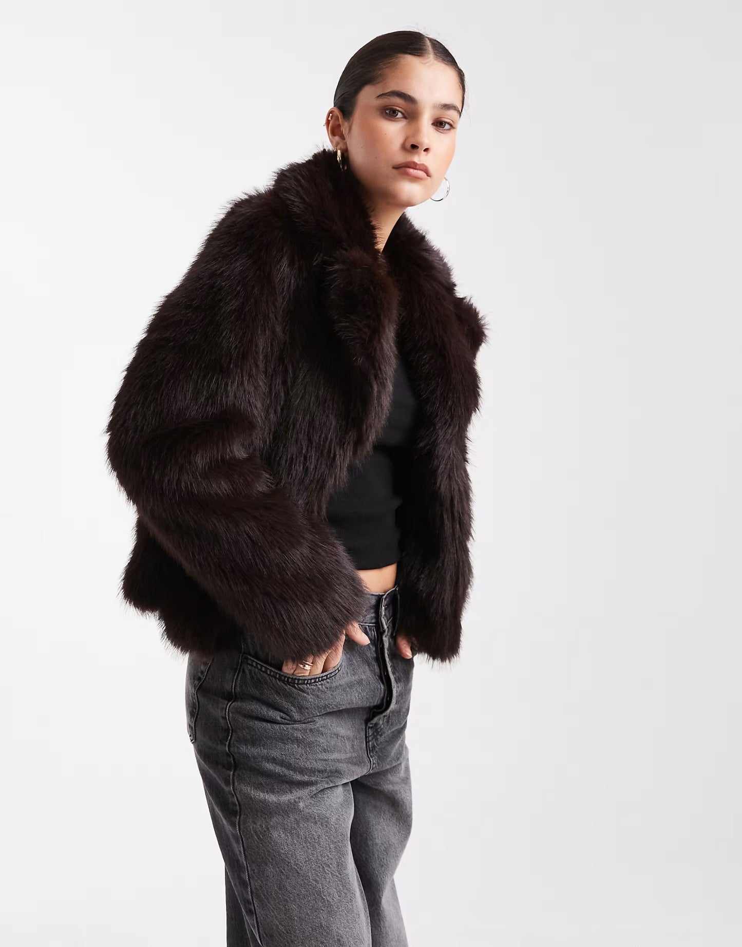 Dark Brown Fur Coat
